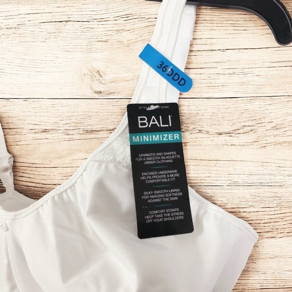 Bali Women’s Passion For Comfort Minimizer Underwire Bra, White 36DDD - Picture 11 of 16